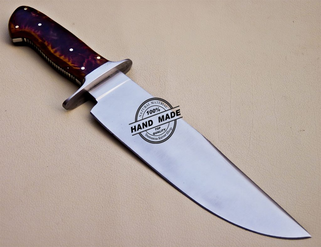 Bowie Knife Custom Handmade Stainless Steel Hunting Bowie Knife