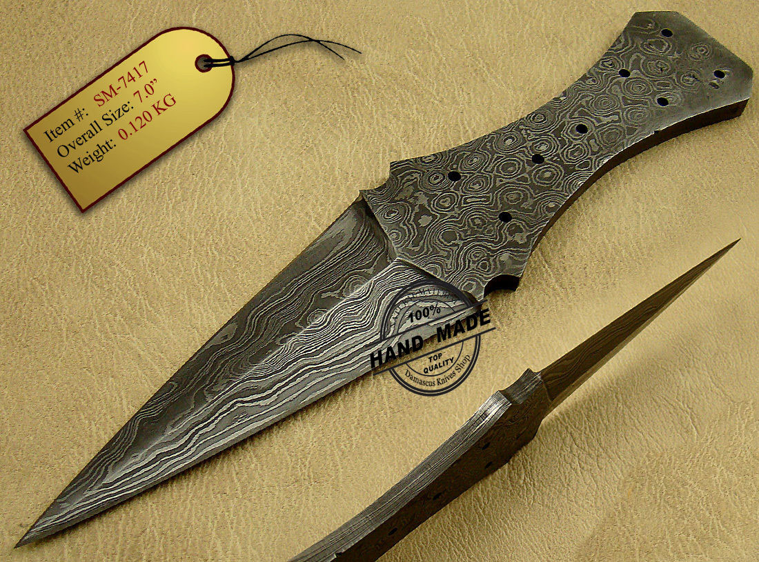 Damascus Dual Folding Knife