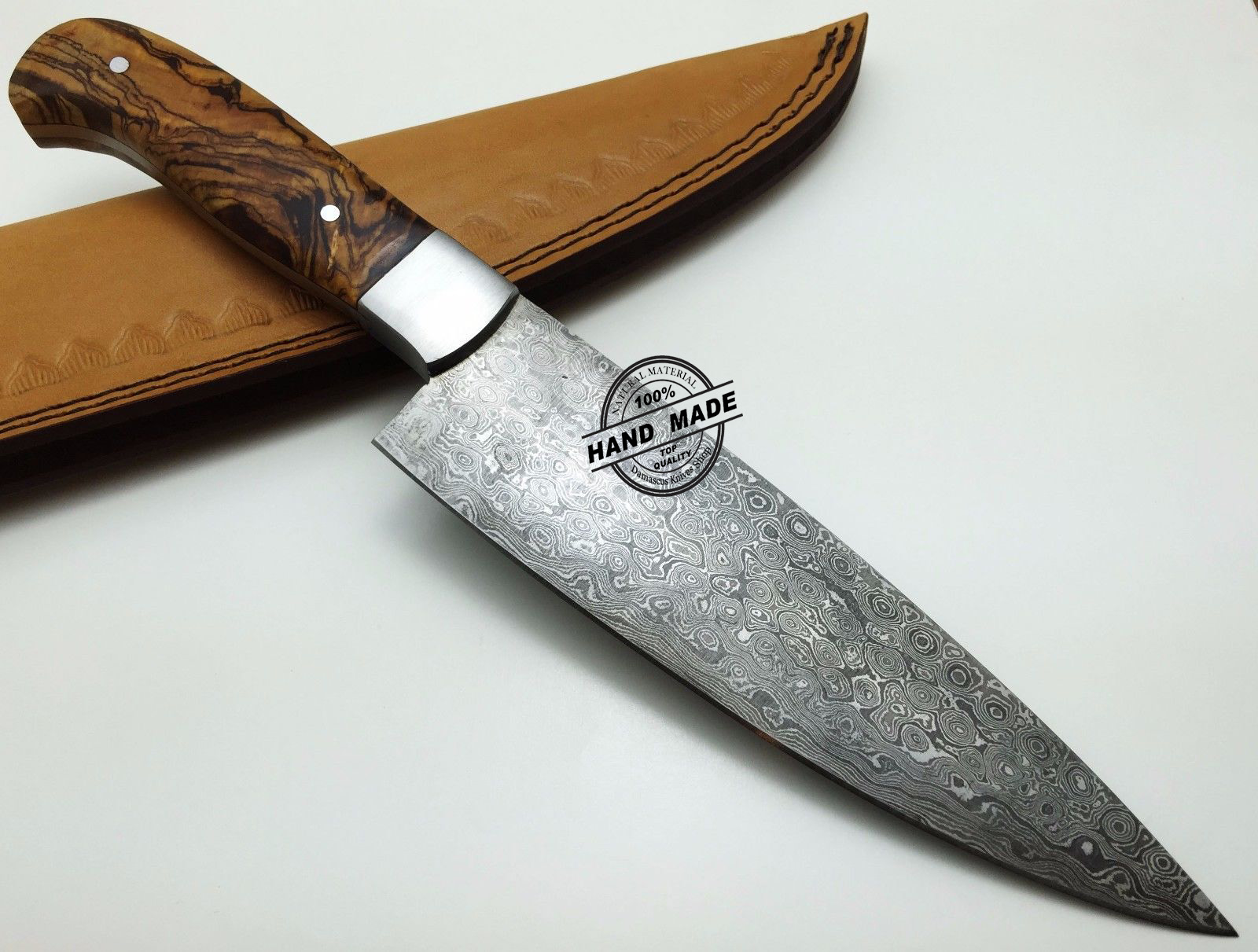 Damascus Kitchen Knife 0036 