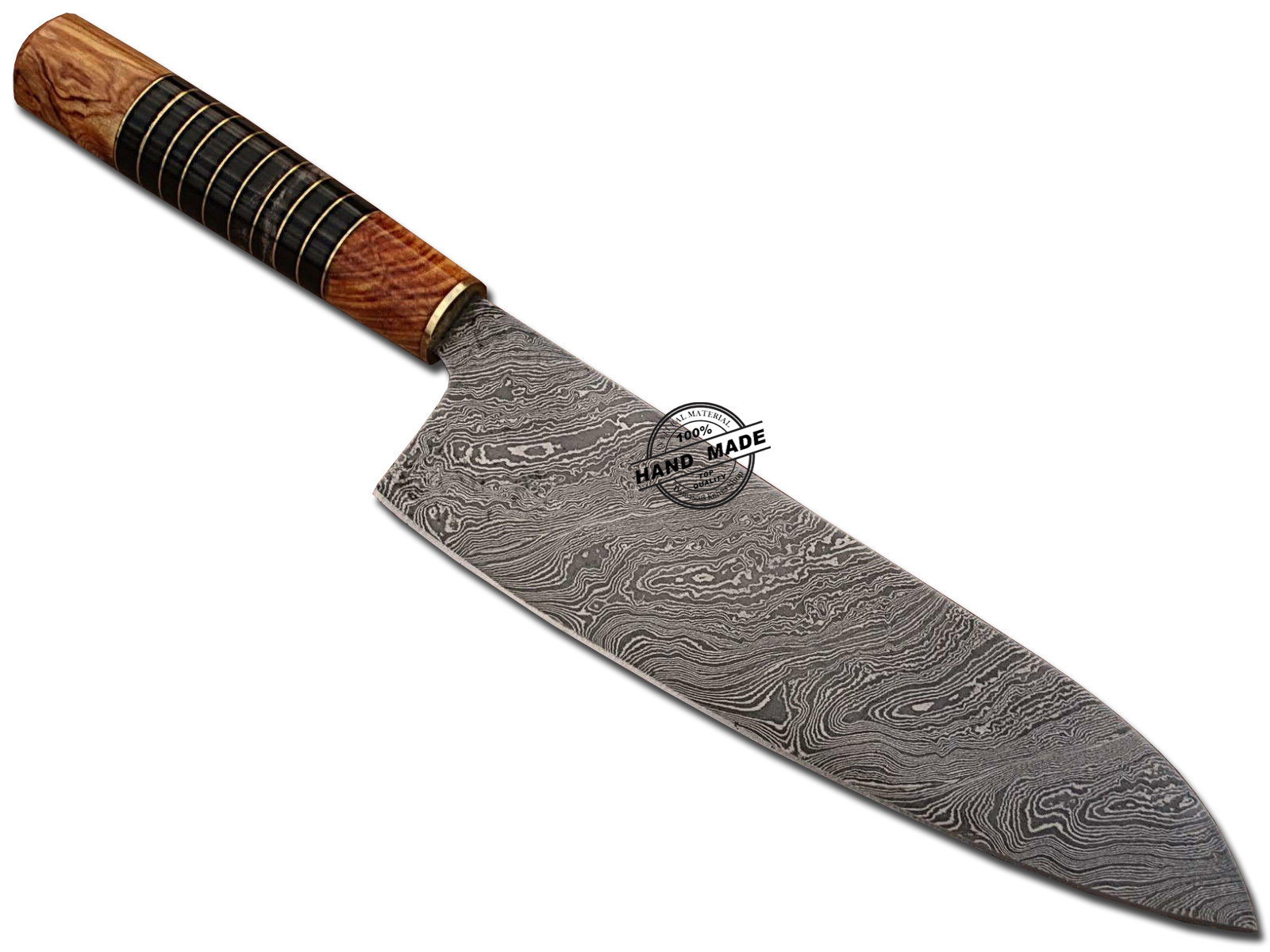 Damascus Kitchen Knife 0059 