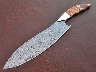 Damascus Kitchen Knife Custom Handmade Damascus Steel Knife