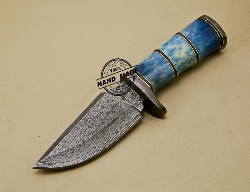 Damascus Skinner Knife Custom Handmade Damascus Steel Knife