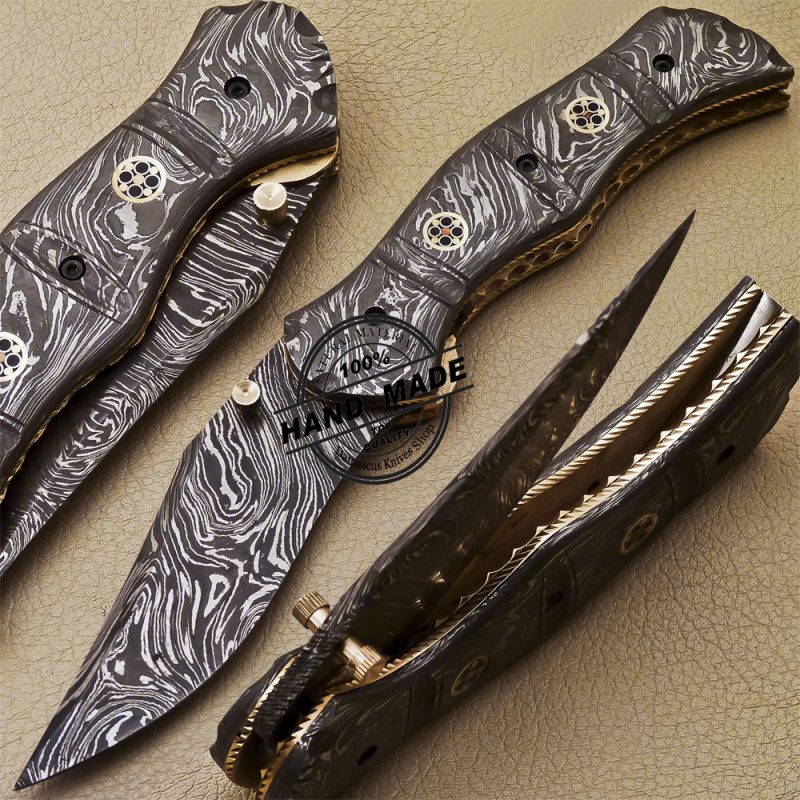 Damascus Folding Knives Sells Handmade Damascus Steel Knives