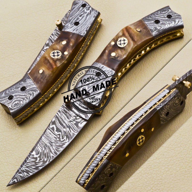 Damascus Folding Knives Sells Handmade Damascus Steel Knives