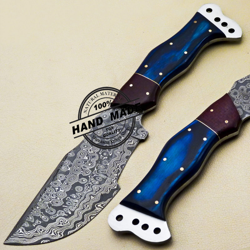 Damascus Tanto Tracker Knife Custom Handmade Damascus Tracker