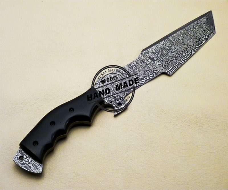 Damascus Tracker Knife Custom Handmade Damascus Steel Knife