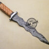 Damascus Dagger Knife Custom Handmade Damascus Steel Knife 3171 - Image 2