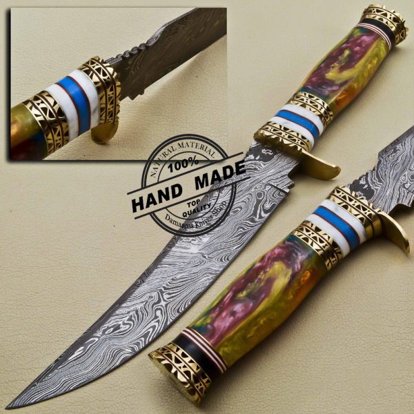 Damascus Skinner Knives is Handmade Damascus Steel Knives