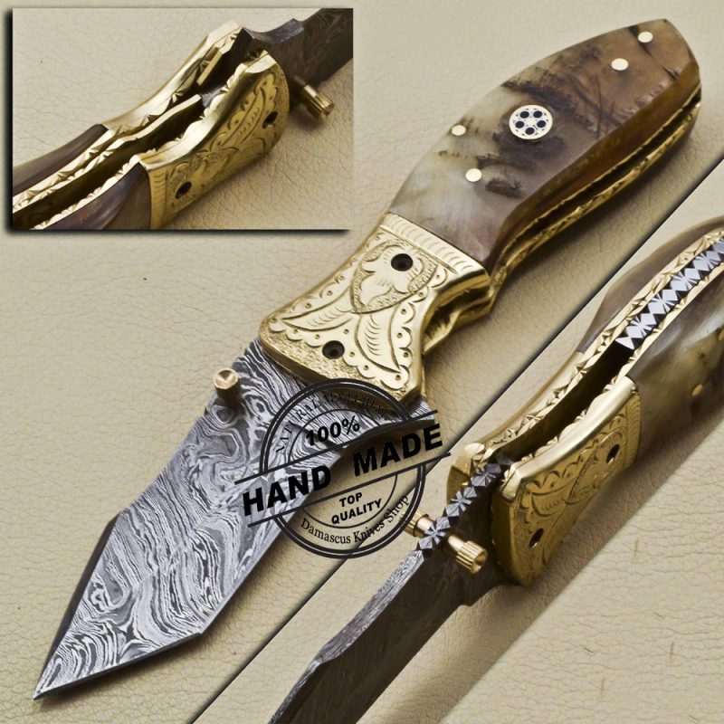 Damascus Folding Knives Sells Handmade Damascus Steel Knives