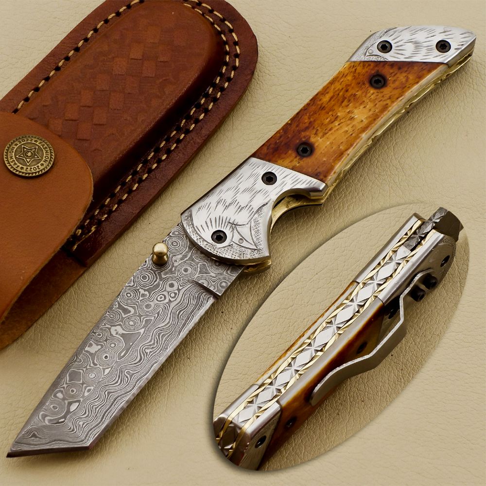 Damascus Folding Knives