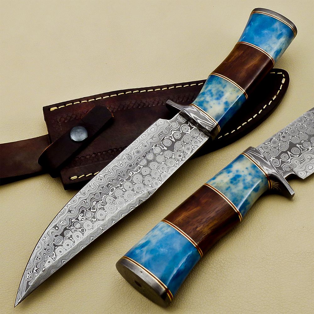 Damascus Skinner Knives